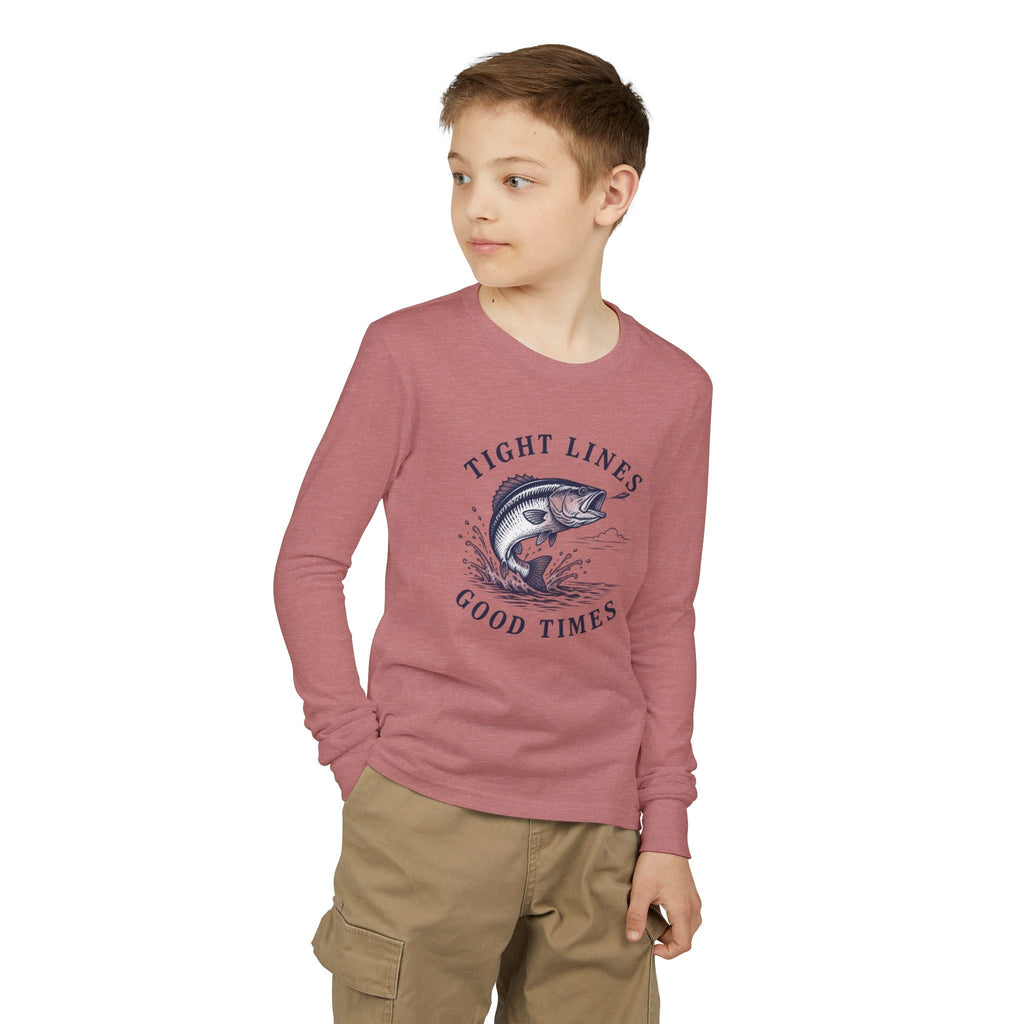 Tight Lines, Good Times Youth Long Sleeve - Shop Lake Mohawk