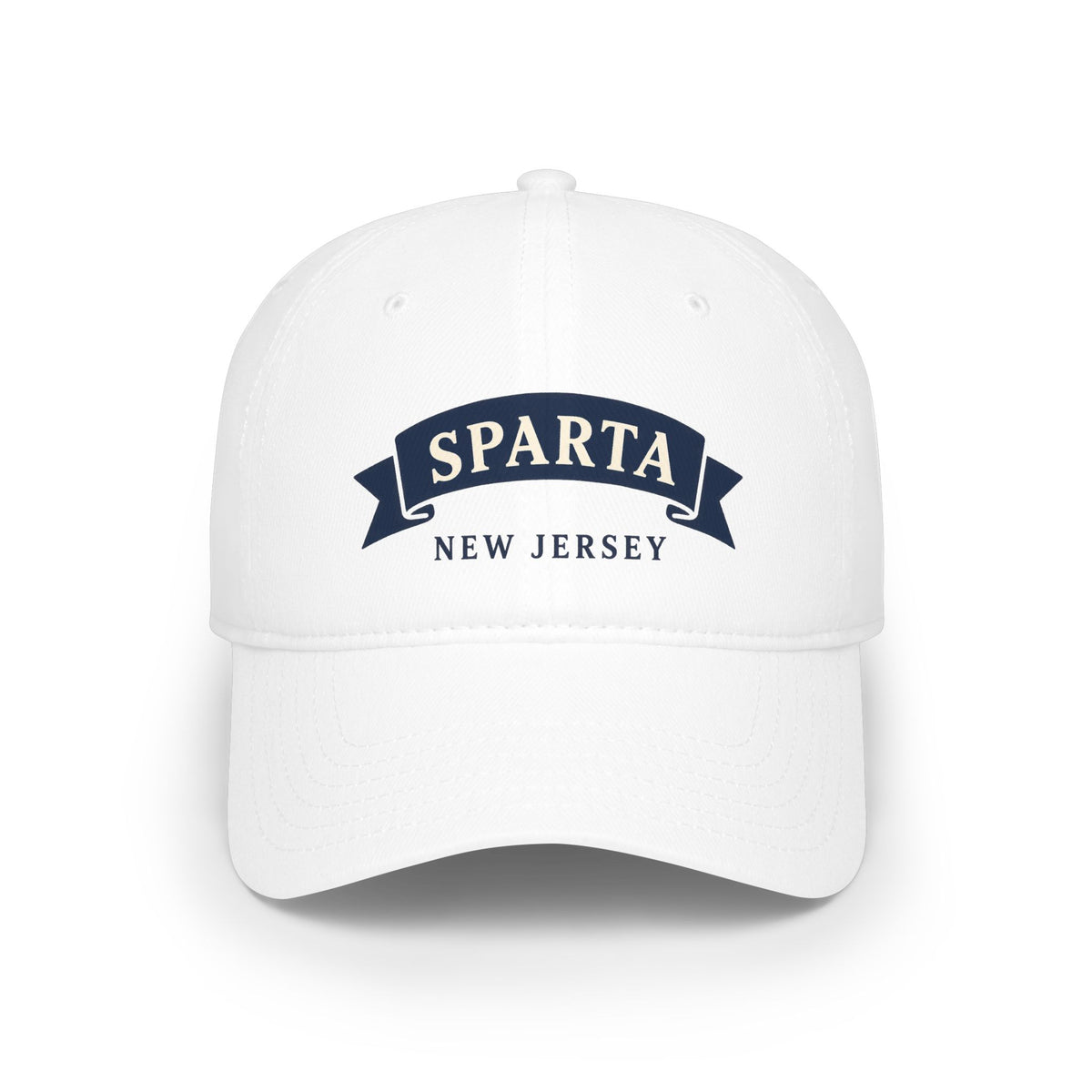 Sparta New Jersey Low Profile Baseball Cap — Embroidered Banner Dad Hat