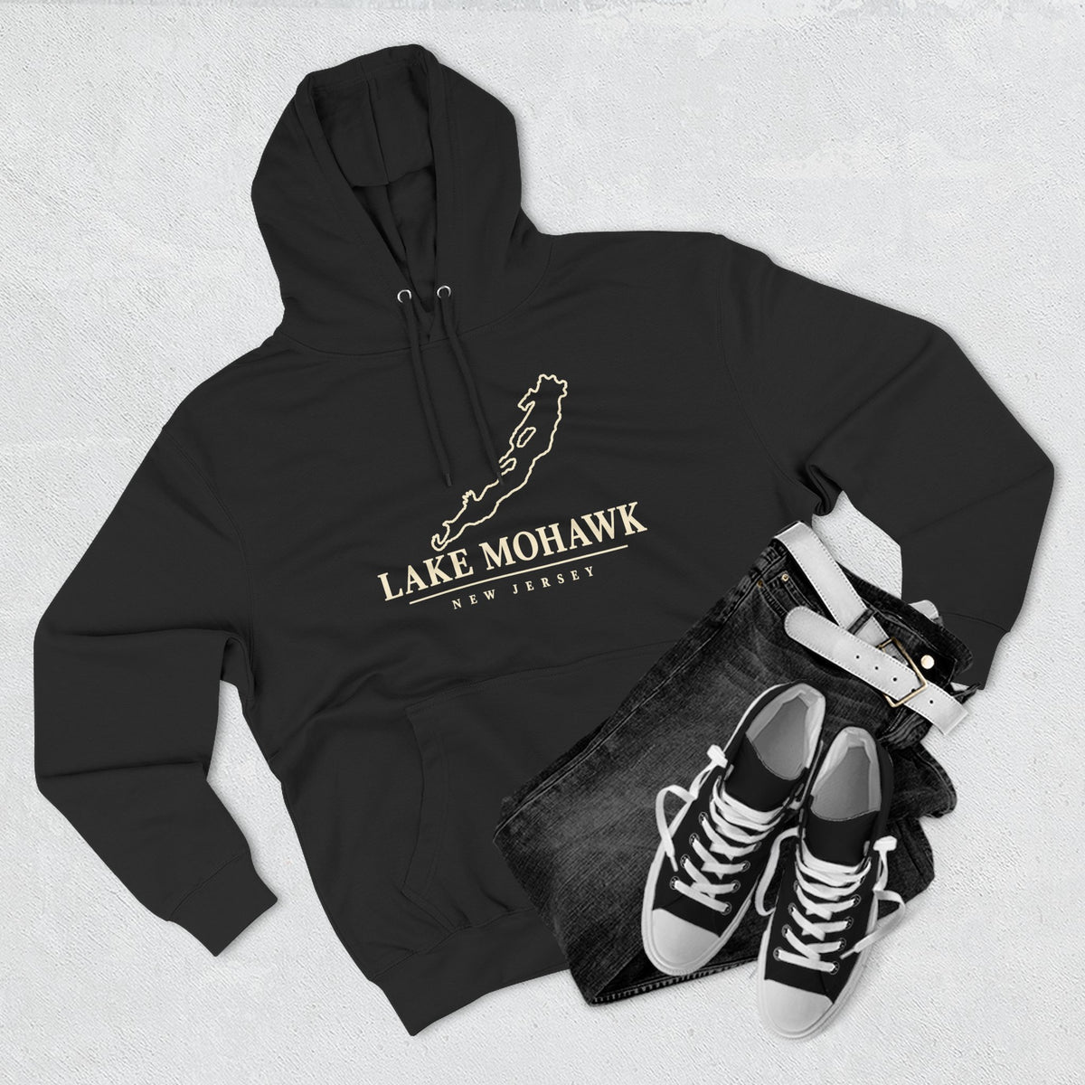 Lake Mohawk Map Hoodie - Shop Lake Mohawk
