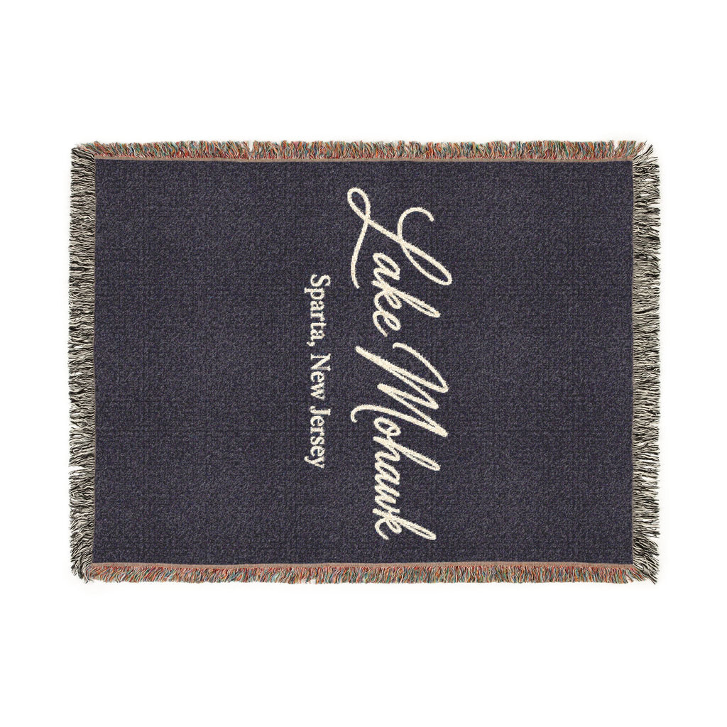 Custom Script Woven Blanket