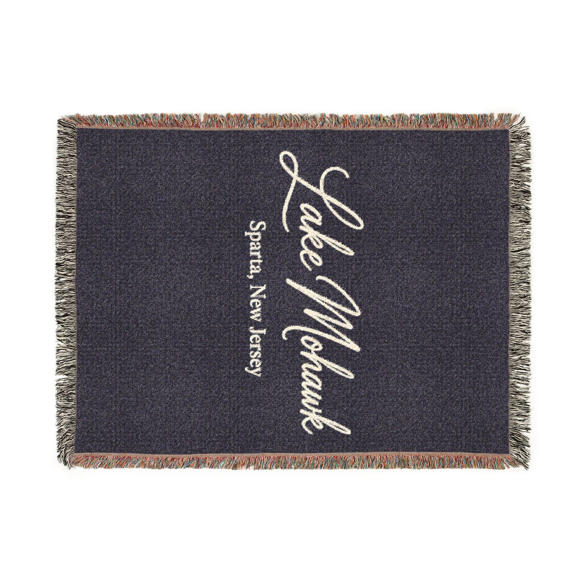 Custom Script Woven Blanket