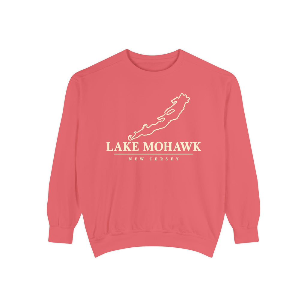 Lake Mohawk Lake Outline Crewneck - Shop Lake Mohawk - Watermelon / S