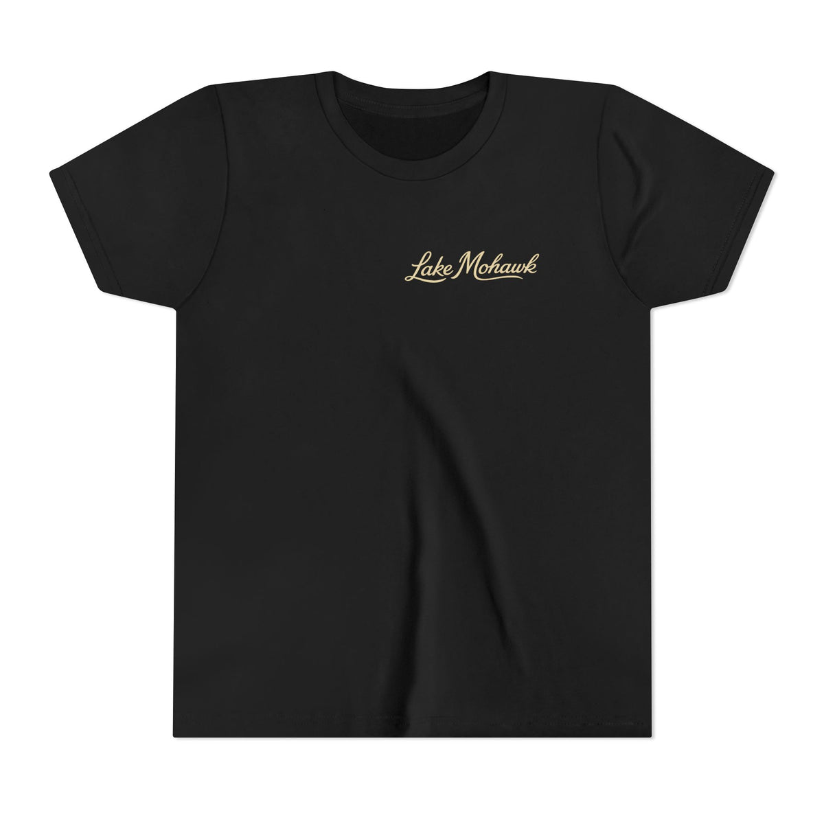 Youth T-Shirt “Lake Mohawk” Minimal Script - Shop Lake Mohawk - S / Black