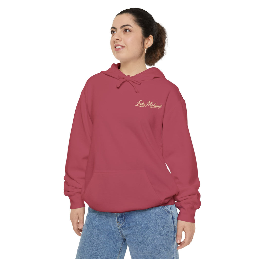 Lake Mohawk Script Chest Logo Hoodie