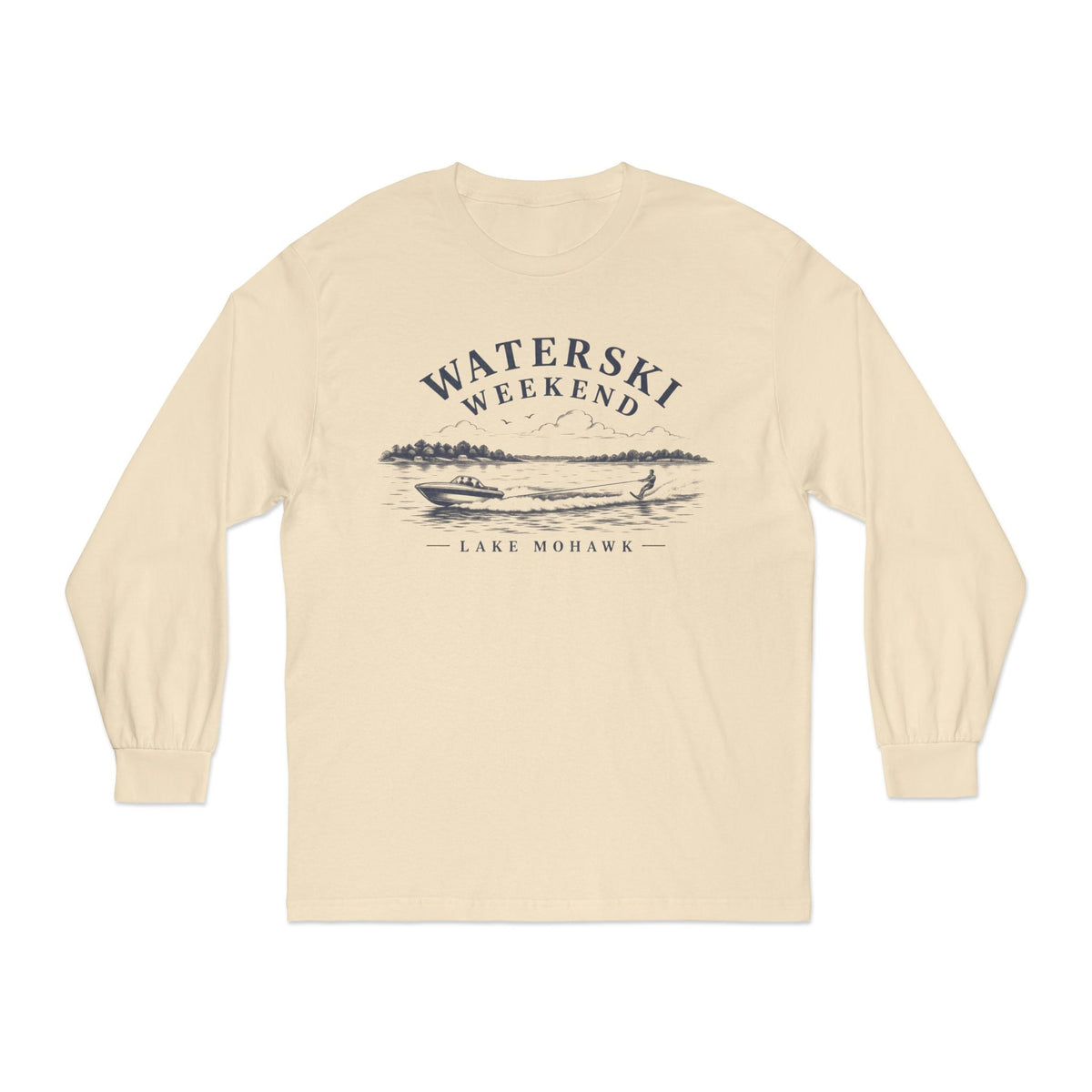 Waterski Weekend Long Sleeve - Shop Lake Mohawk - Sand / S
