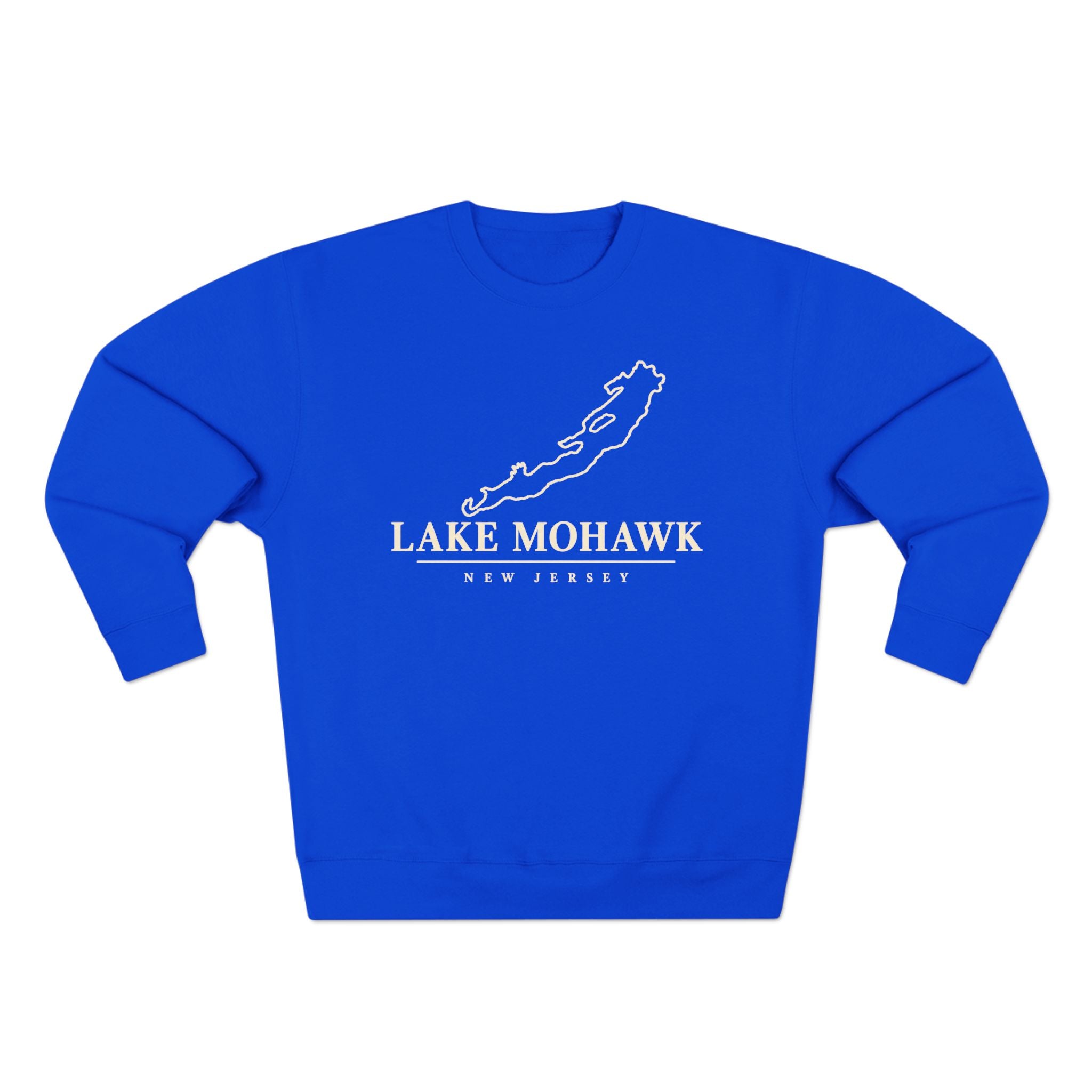 Lake Mohawk Lake Map Crewneck