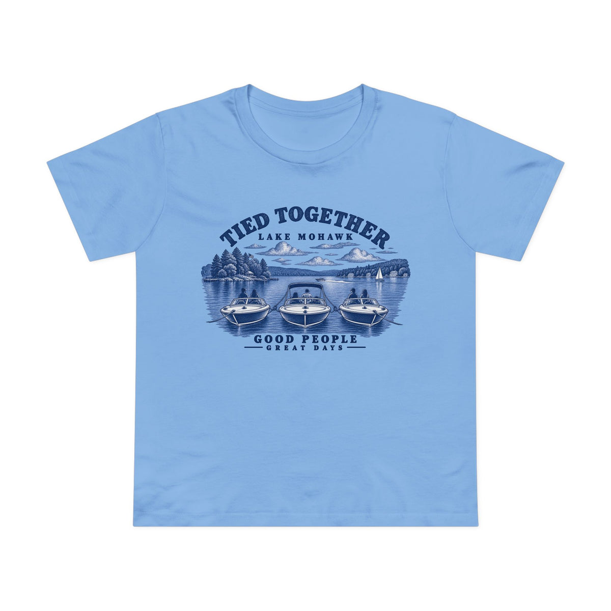 Tied Together T-Shirt - Shop Lake Mohawk - Carolina Blue / XS
