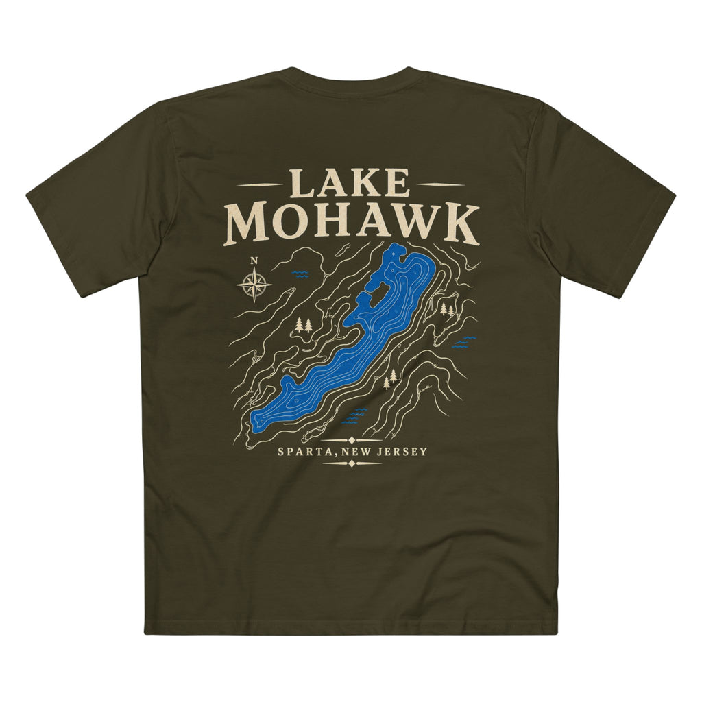 Lake Mohawk Sparta Map Tee