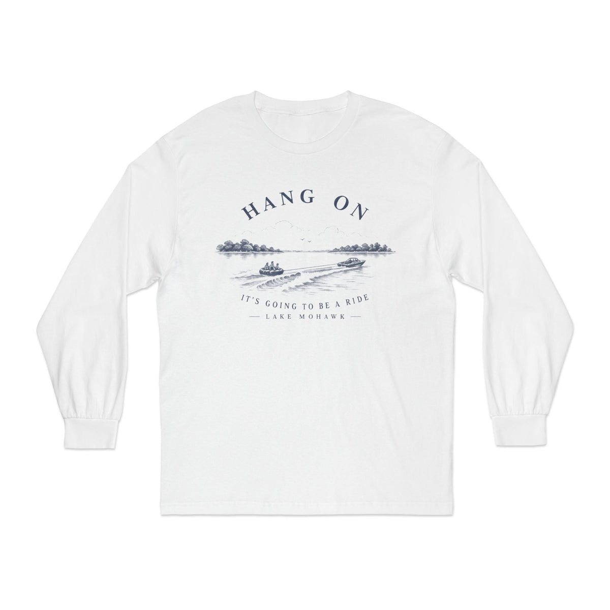 Hang On Lakeside Long Sleeve - Shop Lake Mohawk - White / S