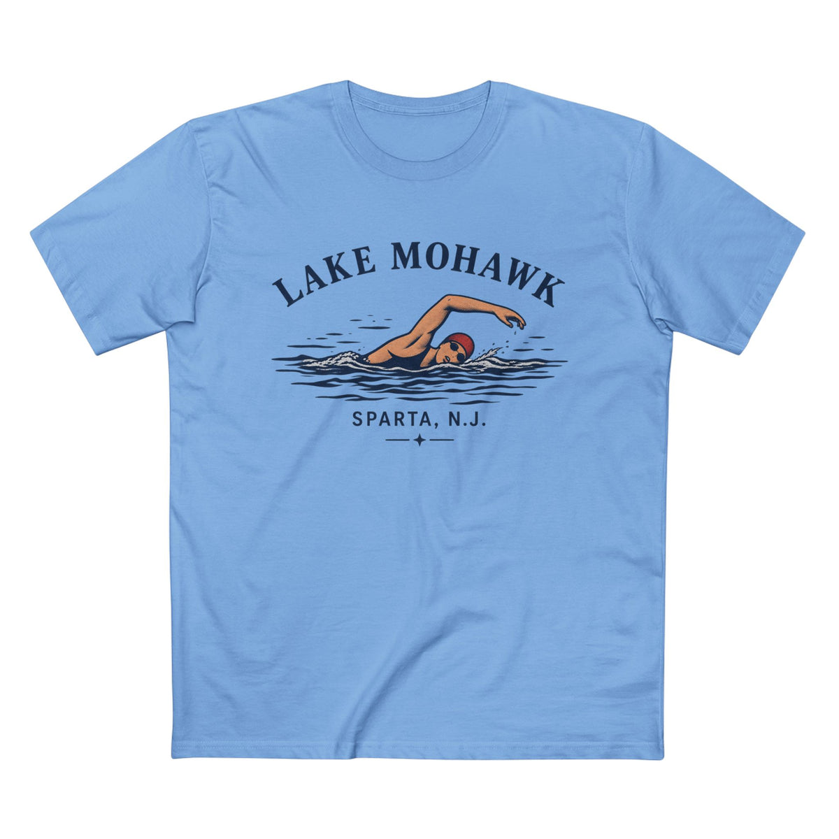 Lake Mohawk Swim T-Shirt - Shop Lake Mohawk - S / Carolina Blue