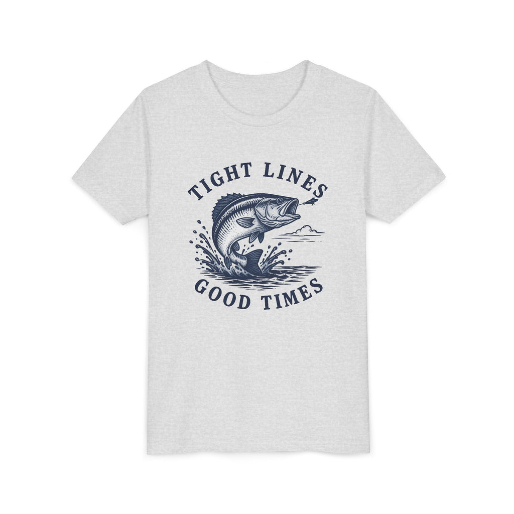 Youth Fishing T-Shirt – "Tight Lines Good Times" - Shop Lake Mohawk