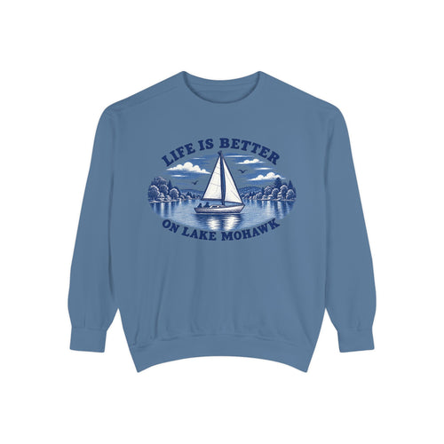 Lake Life Crewneck - Shop Lake Mohawk - Blue Jean / S