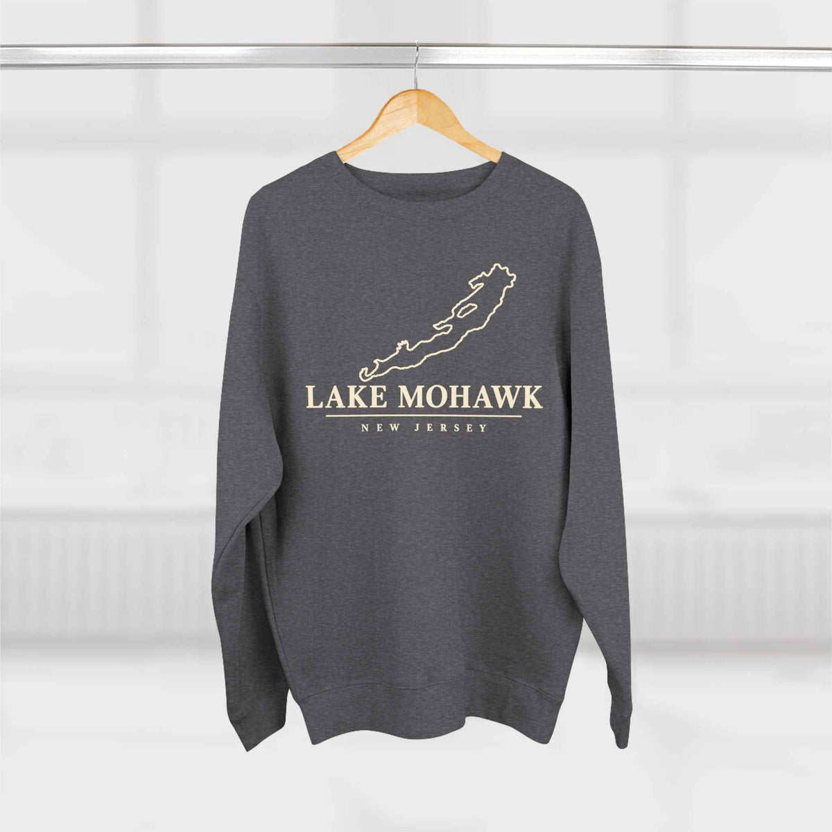 Lake Mohawk Lake Map Crewneck