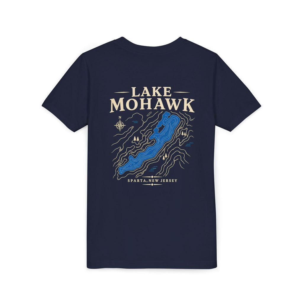 Lake Mohawk Lake Map Youth T-Shirt - Shop Lake Mohawk