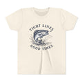 Youth Fishing T-Shirt – "Tight Lines Good Times" - Shop Lake Mohawk - S / Natural