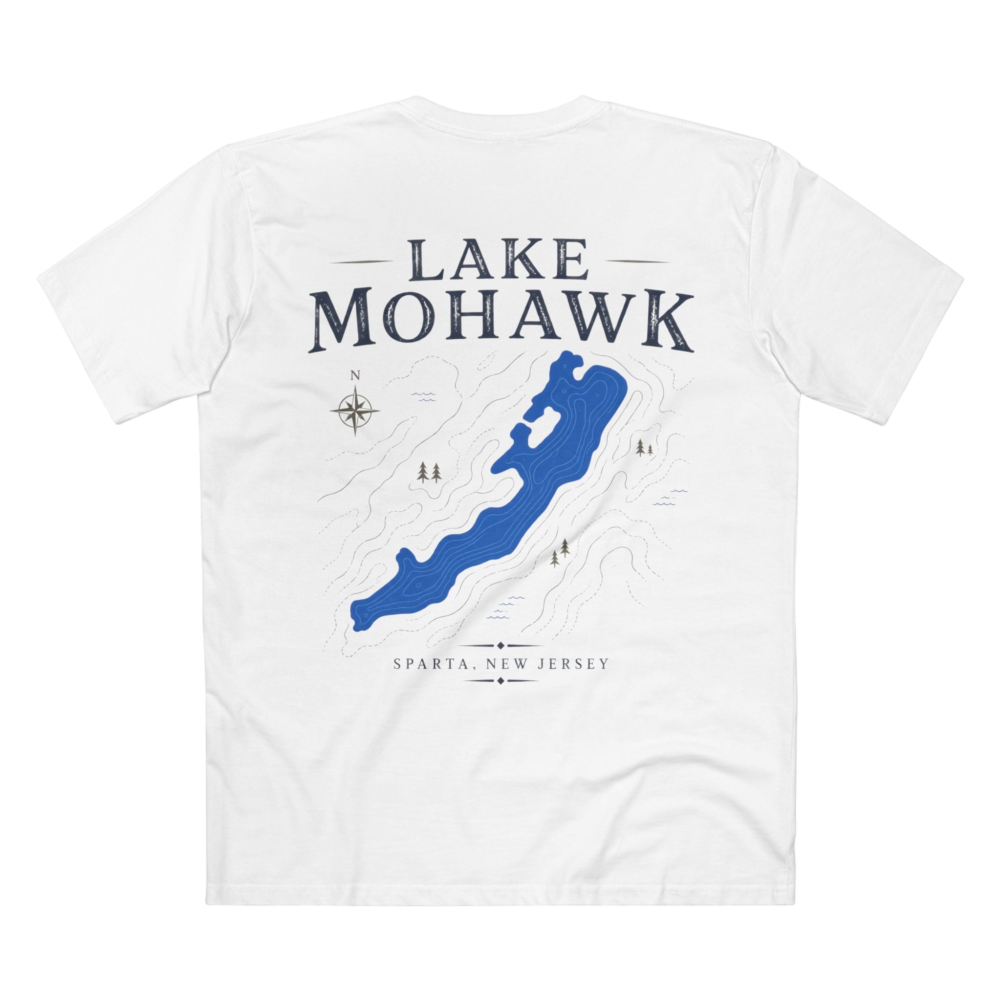 Lake Mohawk Map Tee