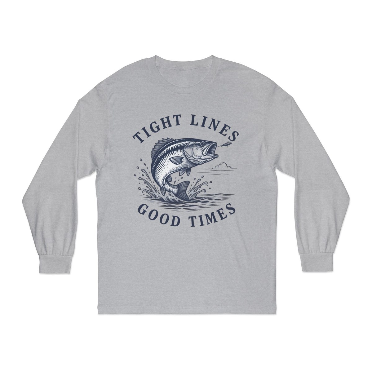 Fishing Long Sleeve - Shop Lake Mohawk - Athletic Heather / S