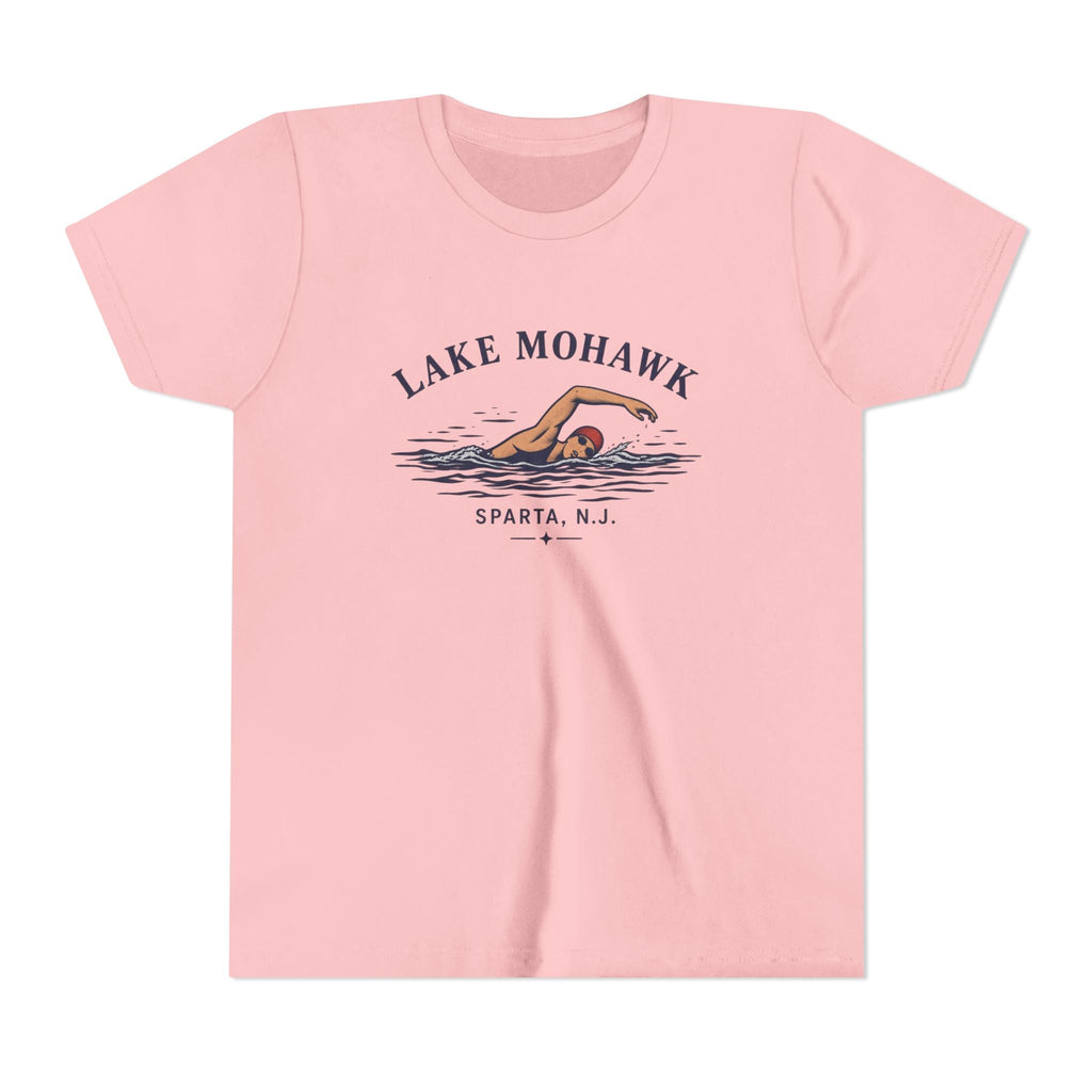 Lake Mohawk Swim Youth T-Shirt - Shop Lake Mohawk - S / Pink
