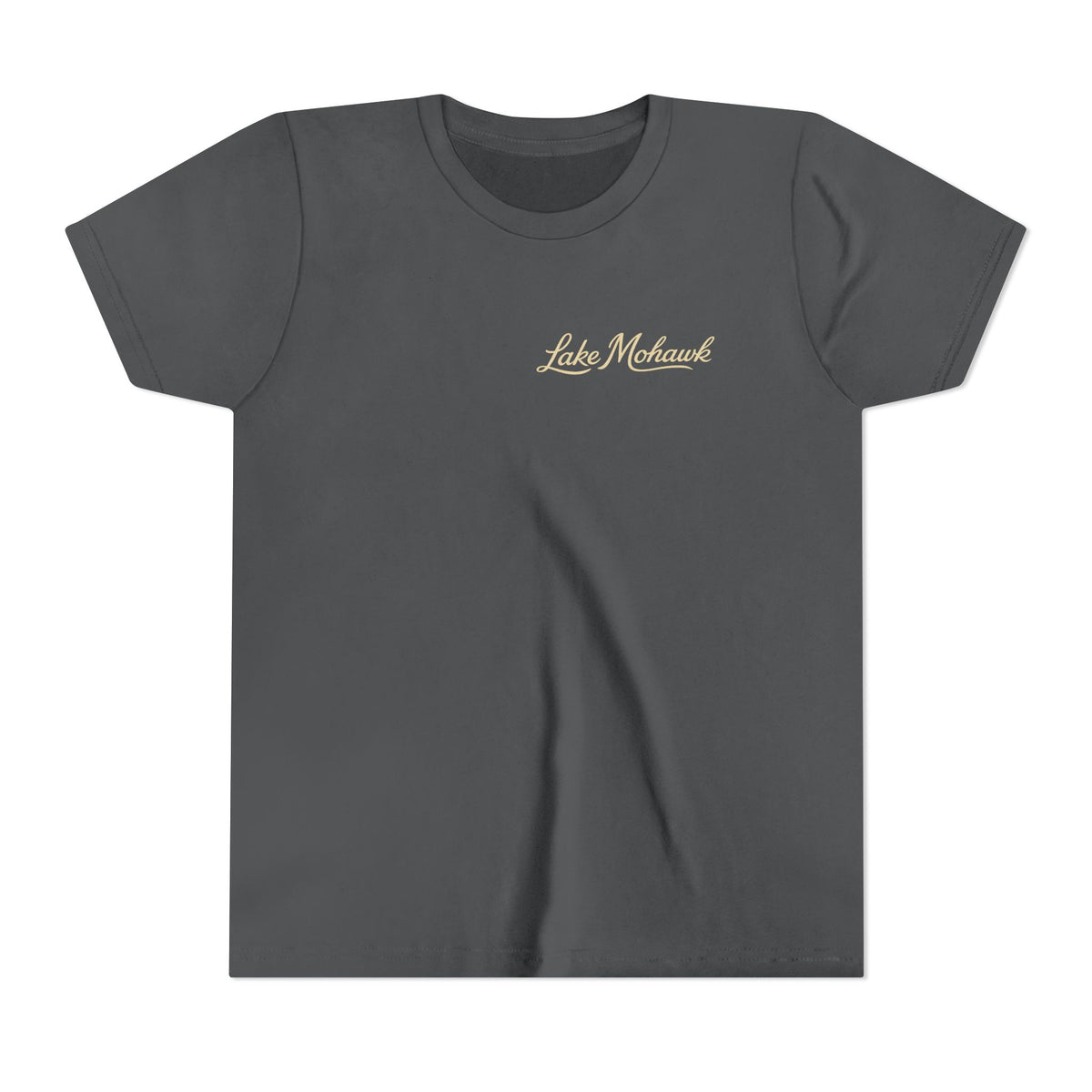 Youth T-Shirt “Lake Mohawk” Minimal Script - Shop Lake Mohawk - S / Asphalt