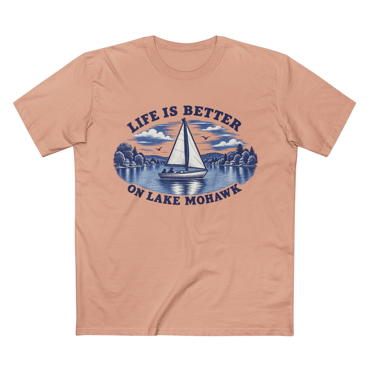 Lake Mohawk Sailboat T-Shirt - Shop Lake Mohawk - S / Pale Pink