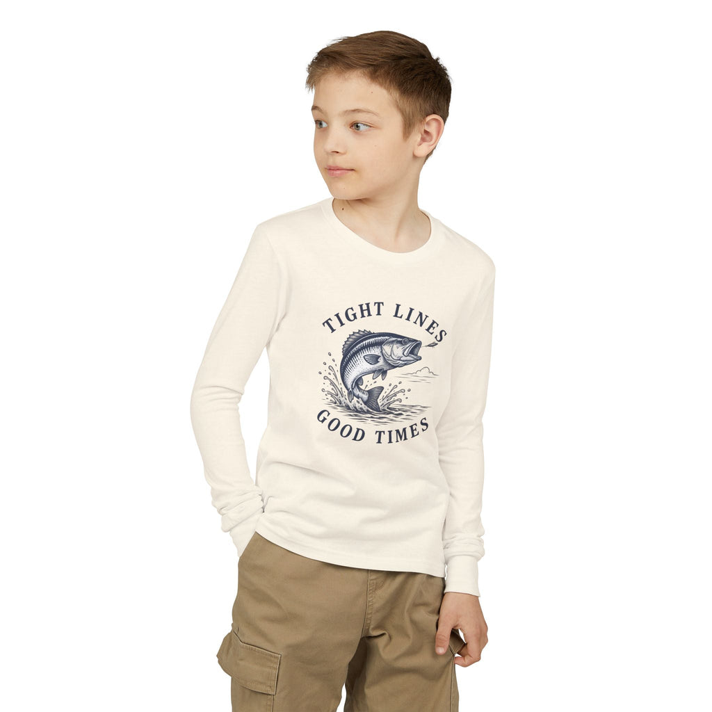 Tight Lines, Good Times Youth Long Sleeve - Shop Lake Mohawk
