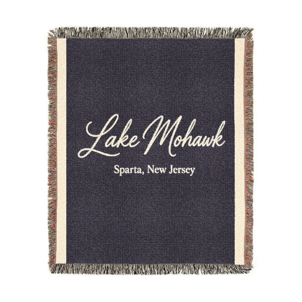 Custom Script Woven Blanket