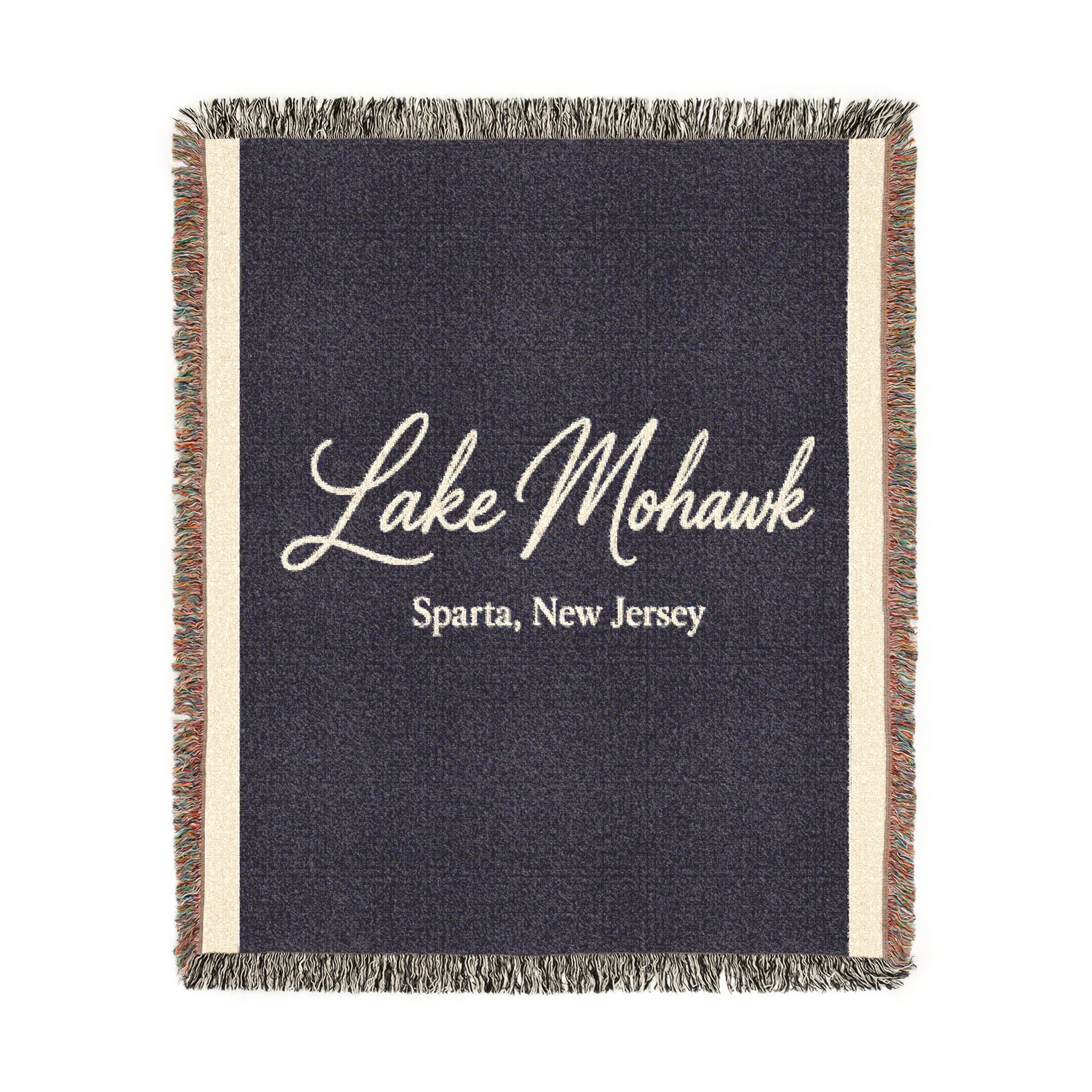 Custom Script Woven Blanket
