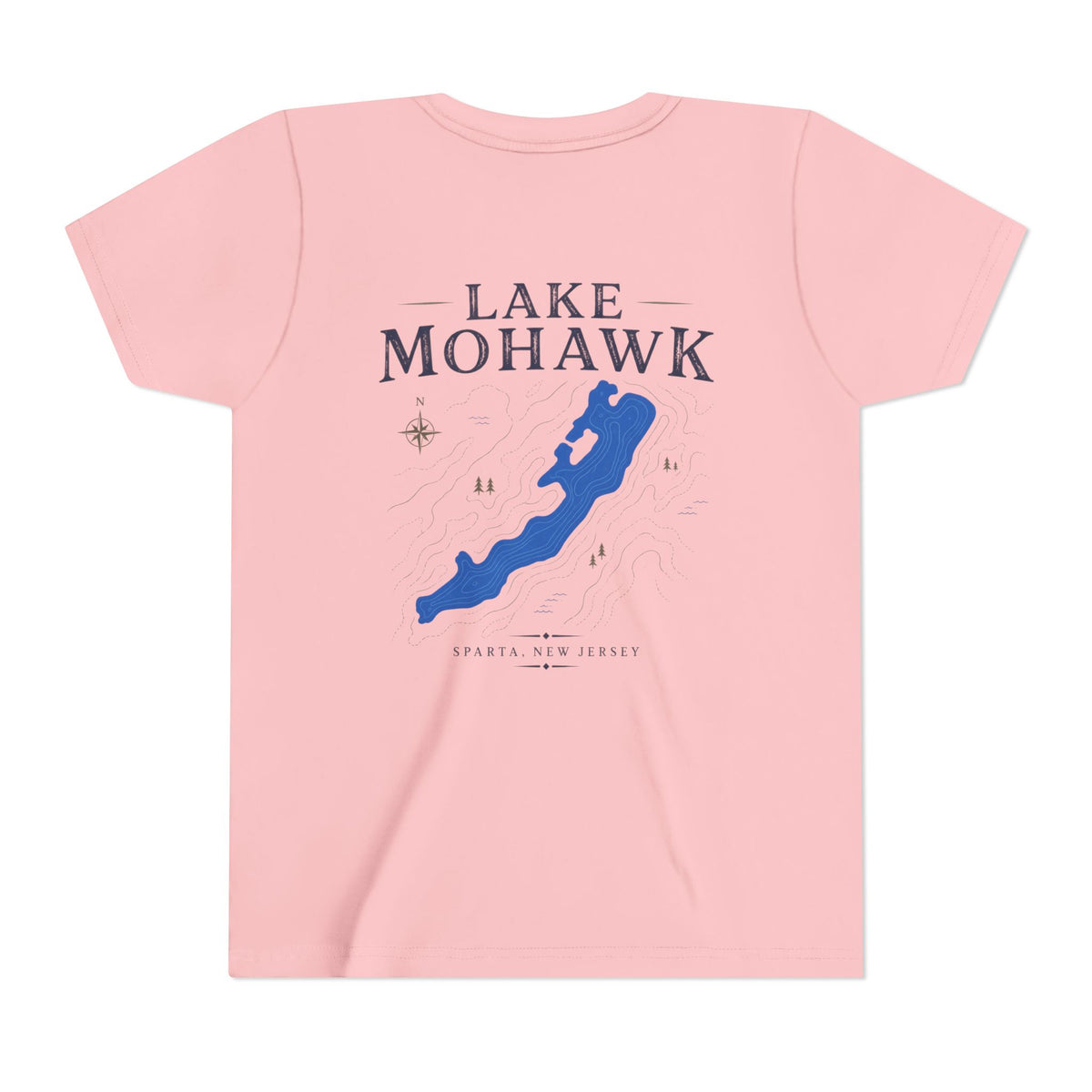 Lake Mohawk Lake Map Youth T-Shirt - Shop Lake Mohawk