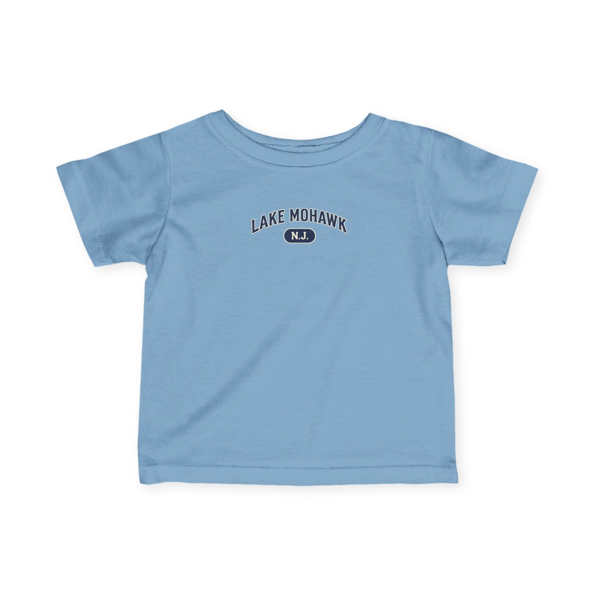 Lake Mohawk Mini Camp Logo Infant T-Shirt - Shop Lake Mohawk - Light Blue / 6M