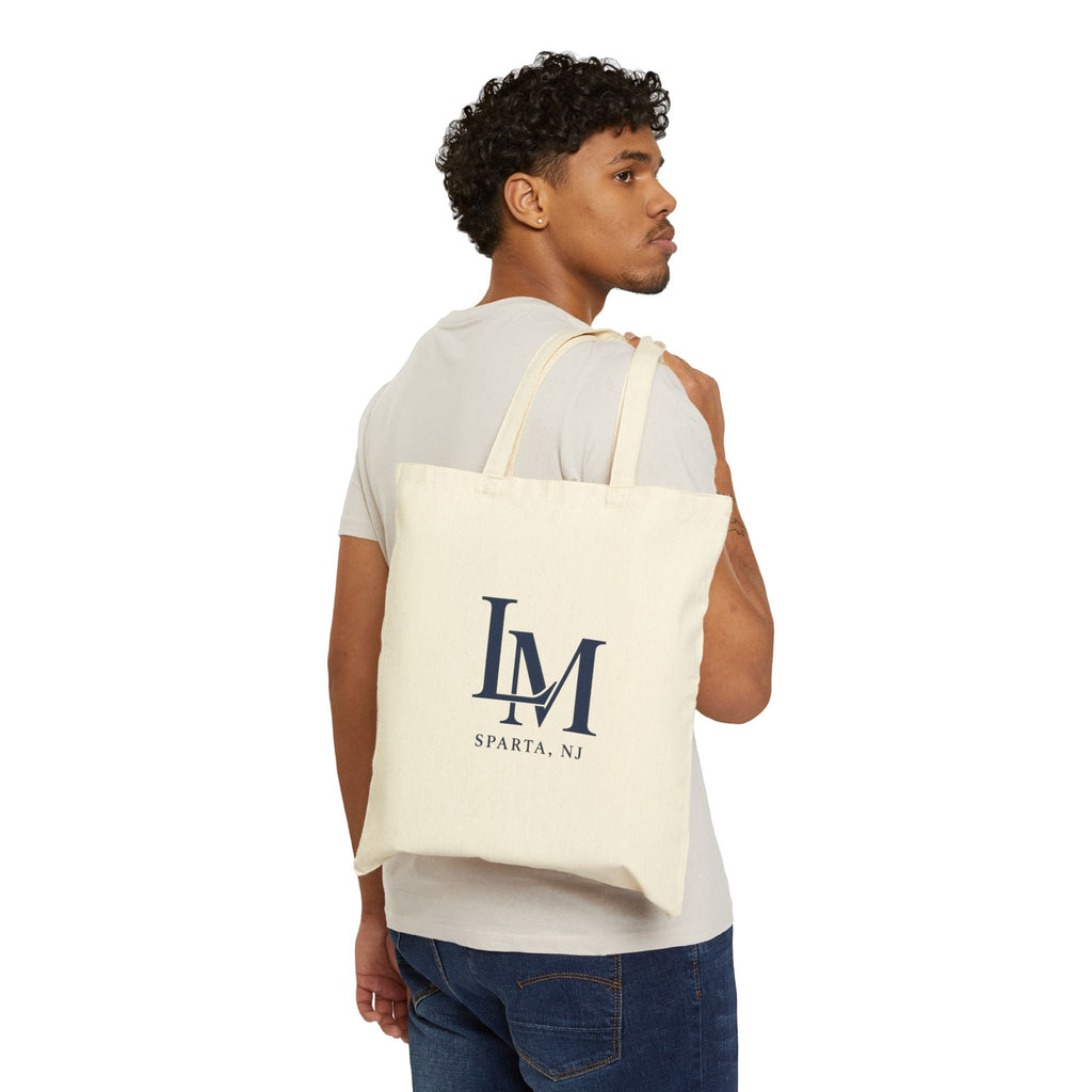 LM Sparta, NJ Canvas Tote Bag — Monogrammed Cotton Grocery & Market Tote - Shop Lake Mohawk