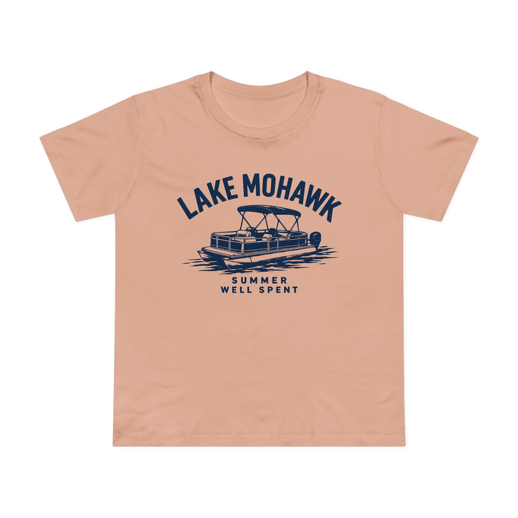 Lake Mohawk Pontoon Boat T-Shirt - Shop Lake Mohawk - Pale Pink / XS