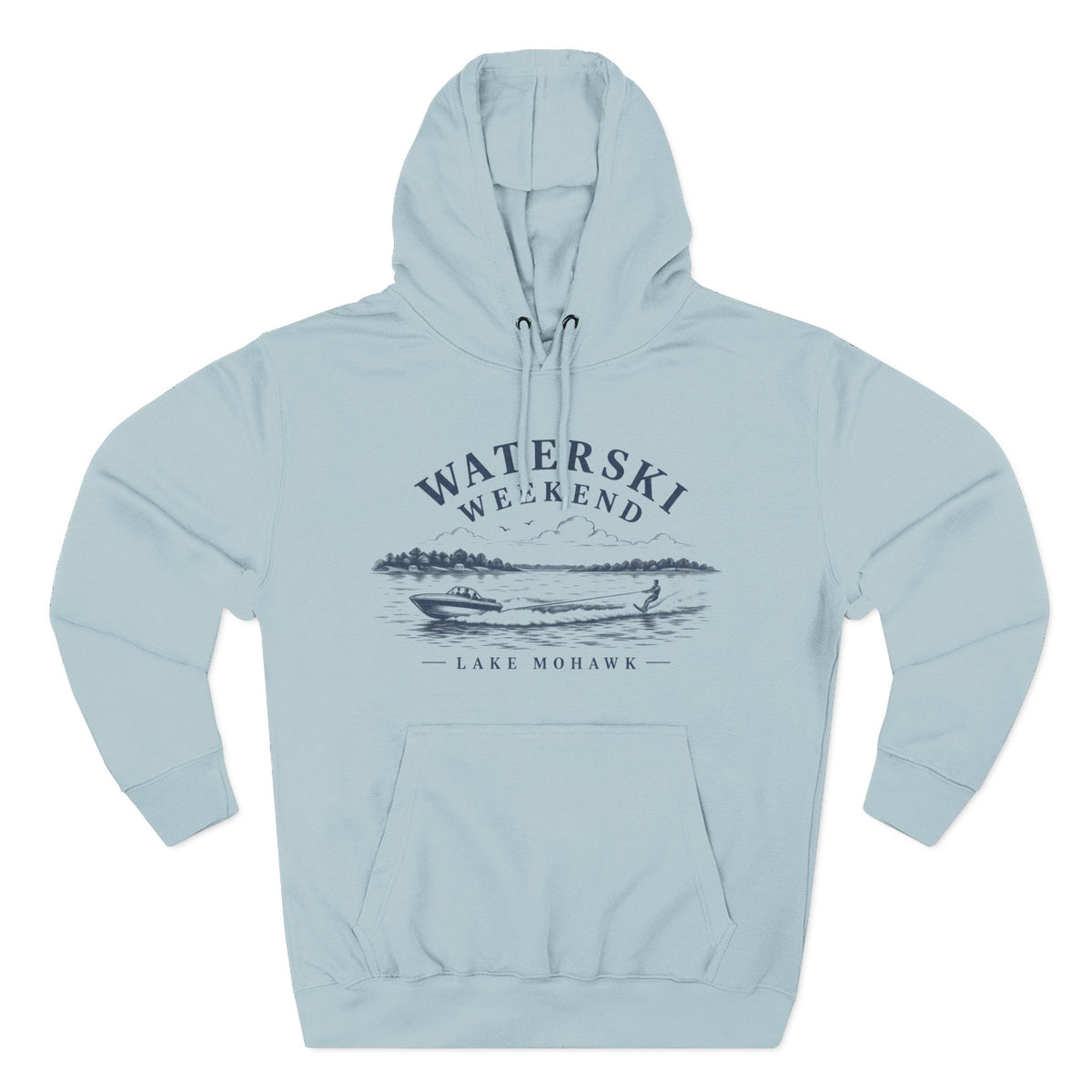 Waterski Weekend Lake Hoodie - Shop Lake Mohawk - XS / Blue Mist
