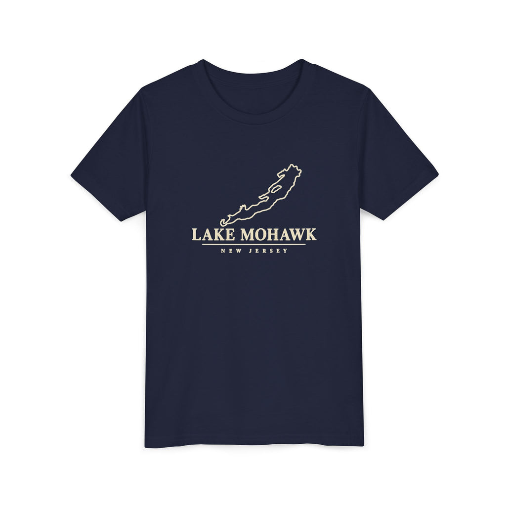 Lake Mohawk Map Youth T-Shirt - Shop Lake Mohawk