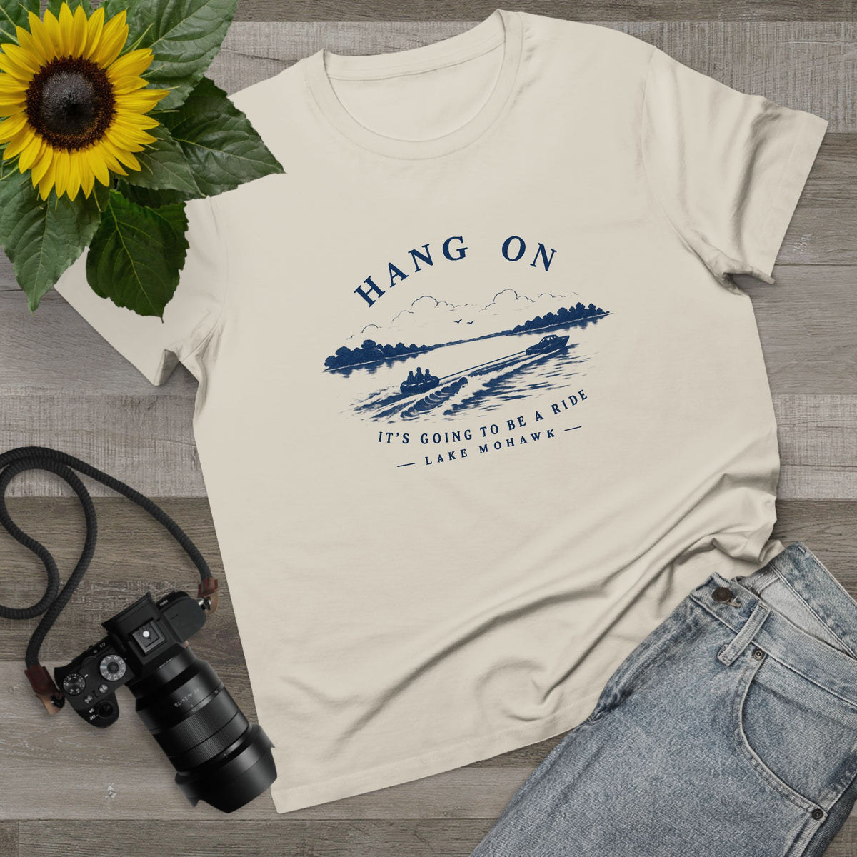 Hang On Lake Woman T-Shirt - Shop Lake Mohawk