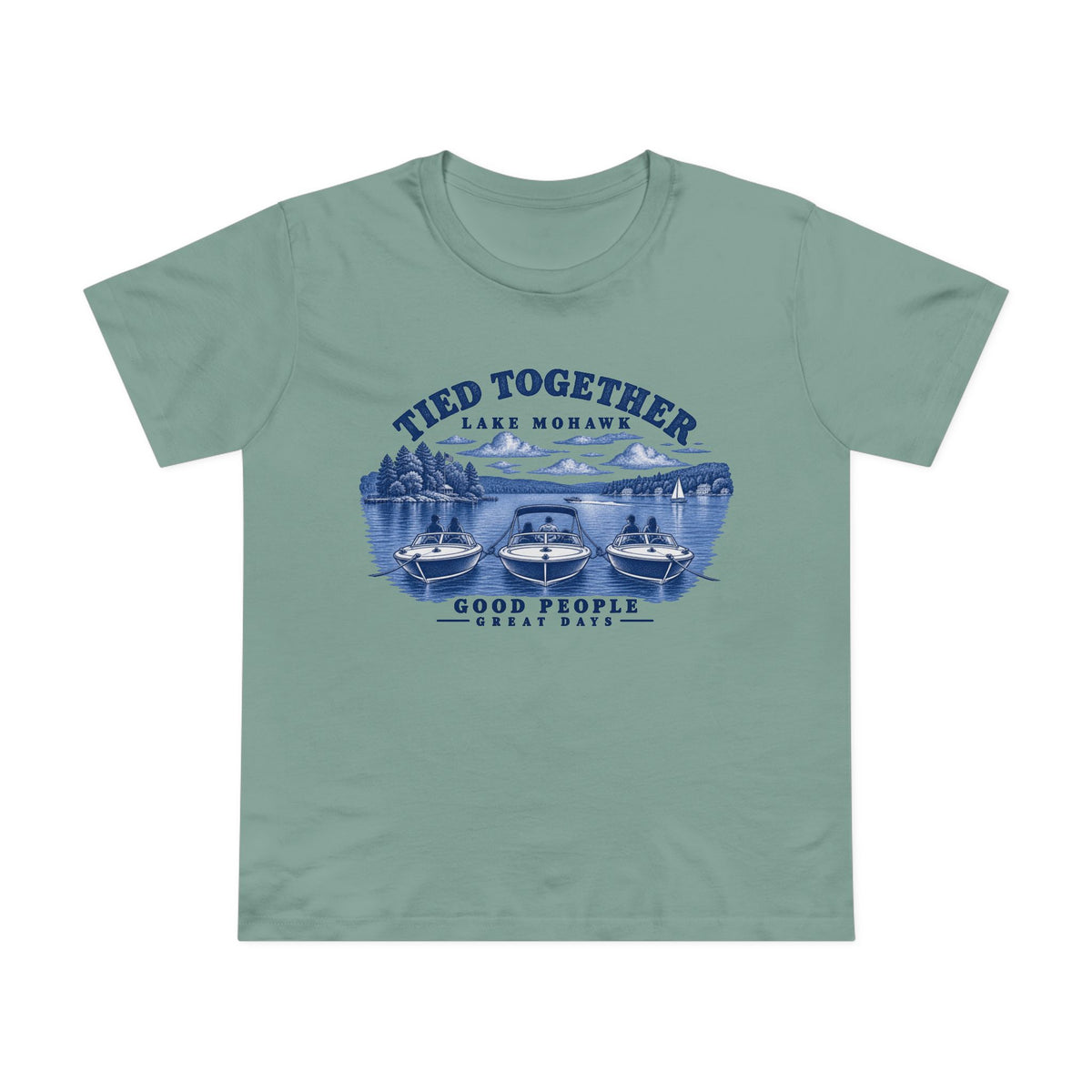 Tied Together T-Shirt - Shop Lake Mohawk - Sage / XS