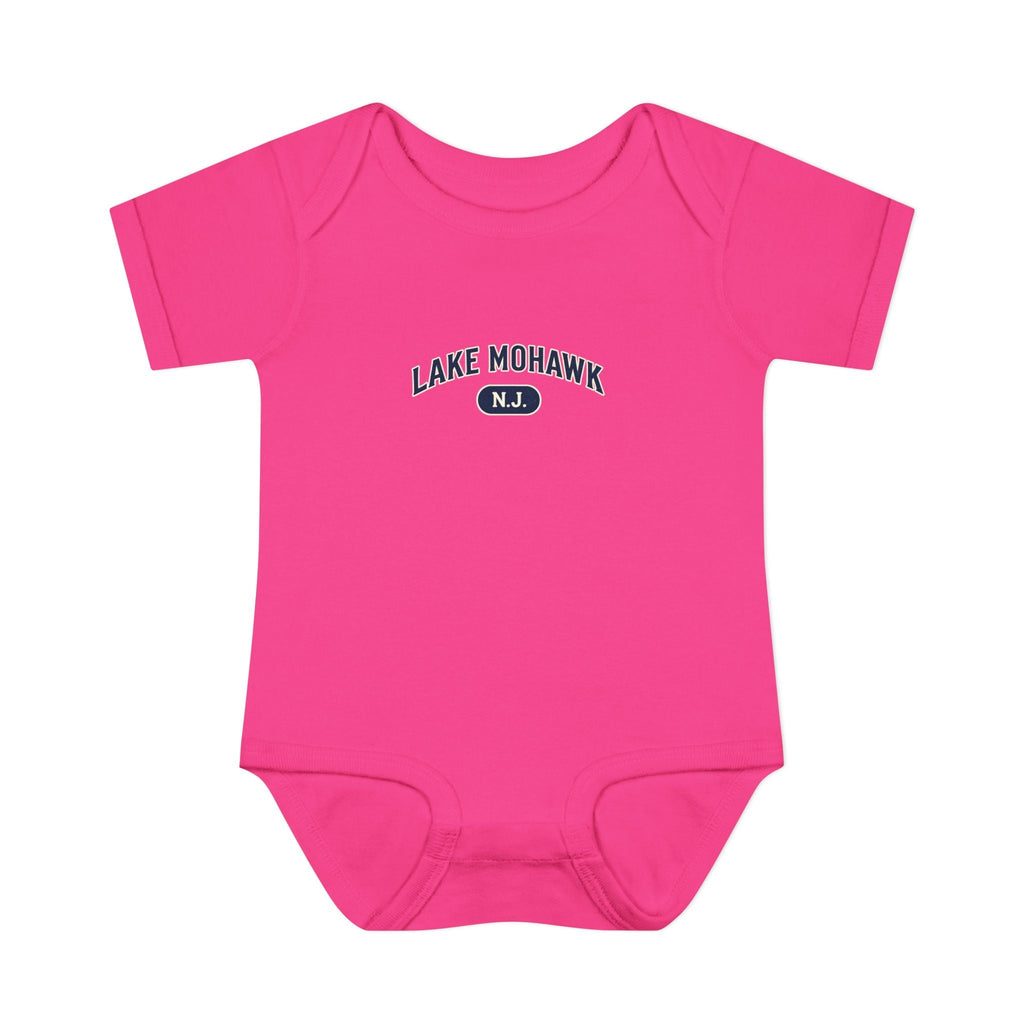 Lake Mohawk NJ Baby Bodysuit - Shop Lake Mohawk - NB (0-3M) / Hot Pink