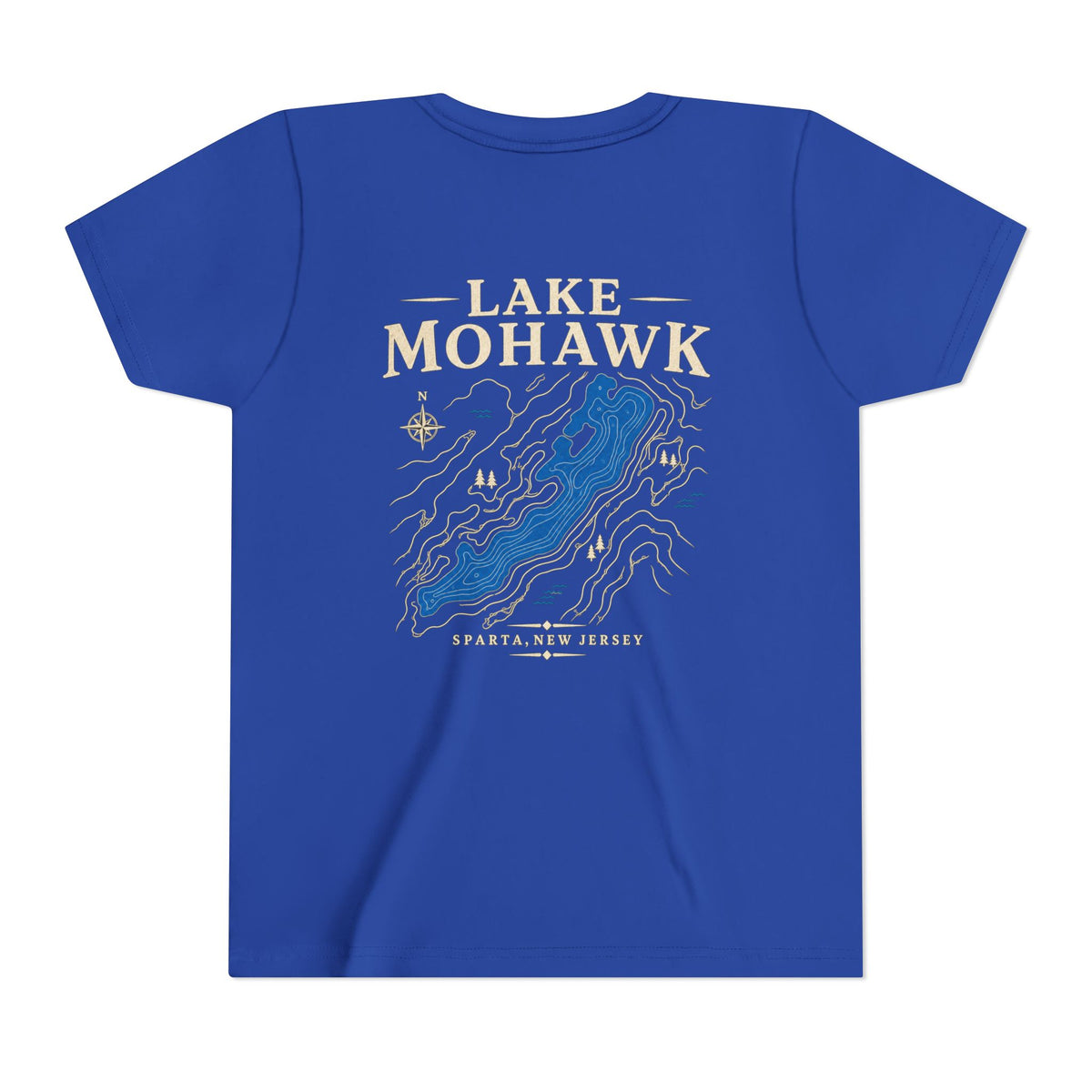Lake Mohawk Lake Map Youth T-Shirt - Shop Lake Mohawk