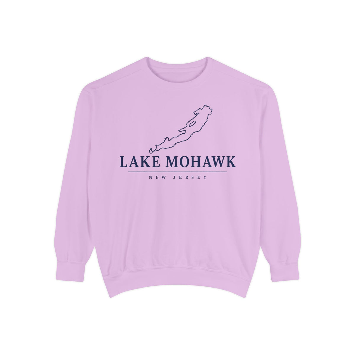 Lake Mohawk Lake Outline Crewneck - Shop Lake Mohawk - Orchid / S