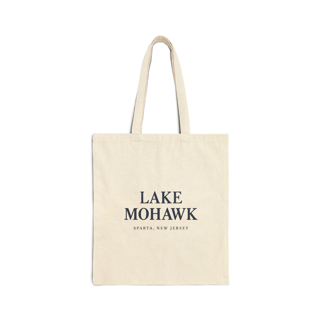 Lake Mohawk Canvas Tote Bag — Minimalist Cotton Grocery & Beach Shopper