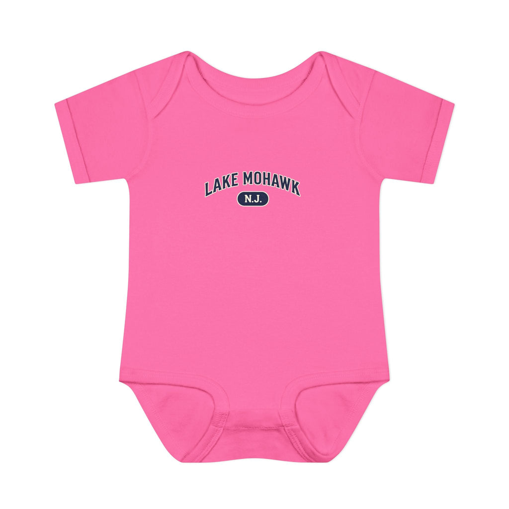 Lake Mohawk NJ Baby Bodysuit - Shop Lake Mohawk - NB (0-3M) / Raspberry