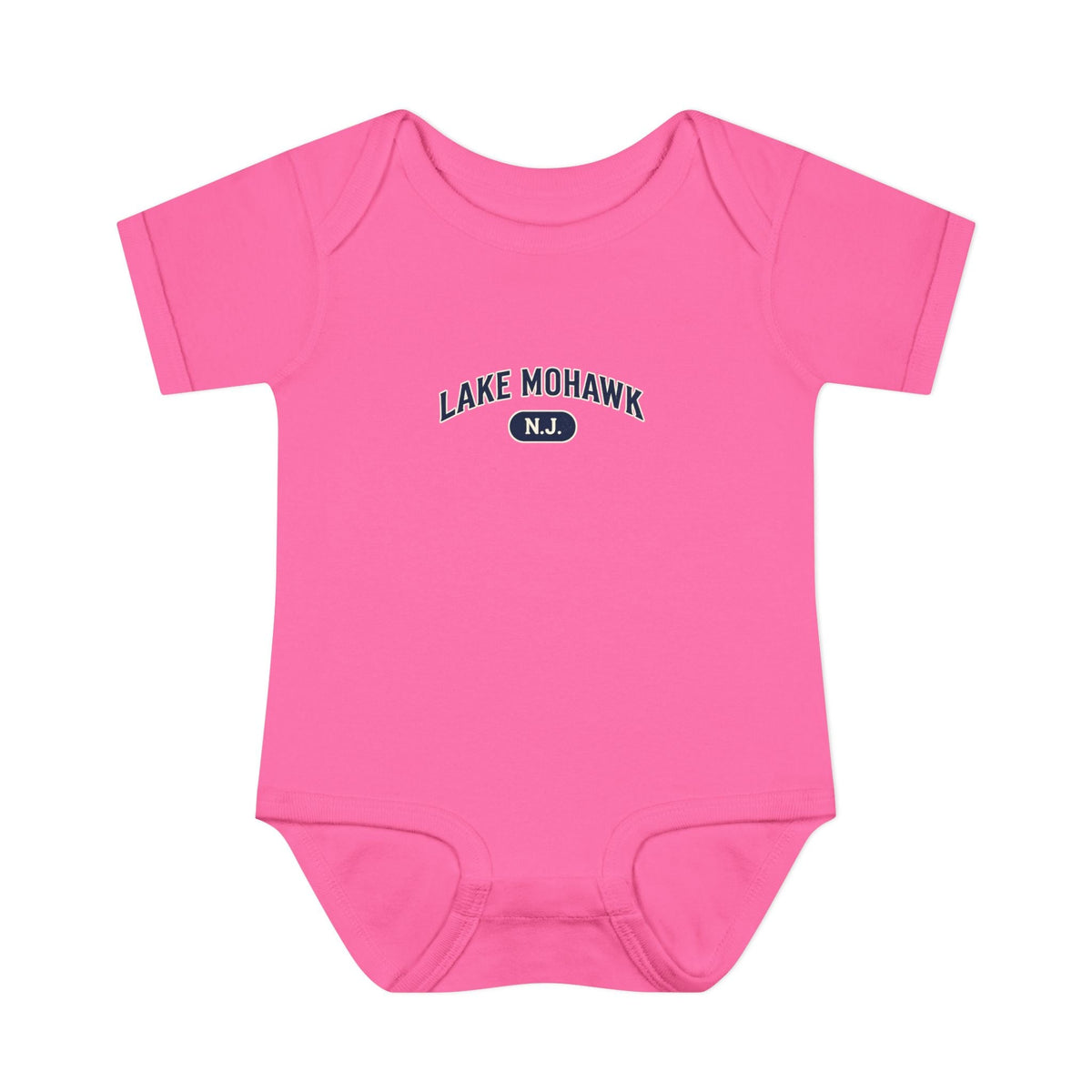 Lake Mohawk NJ Baby Bodysuit - Shop Lake Mohawk - NB (0-3M) / Raspberry