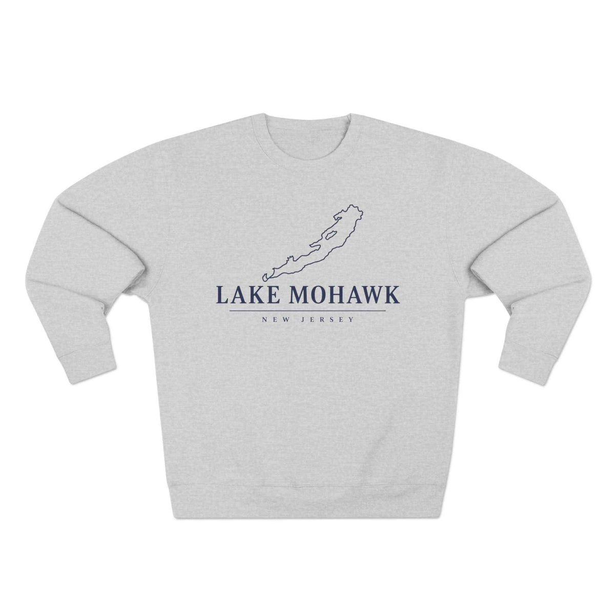 Lake Mohawk Lake Map Crewneck