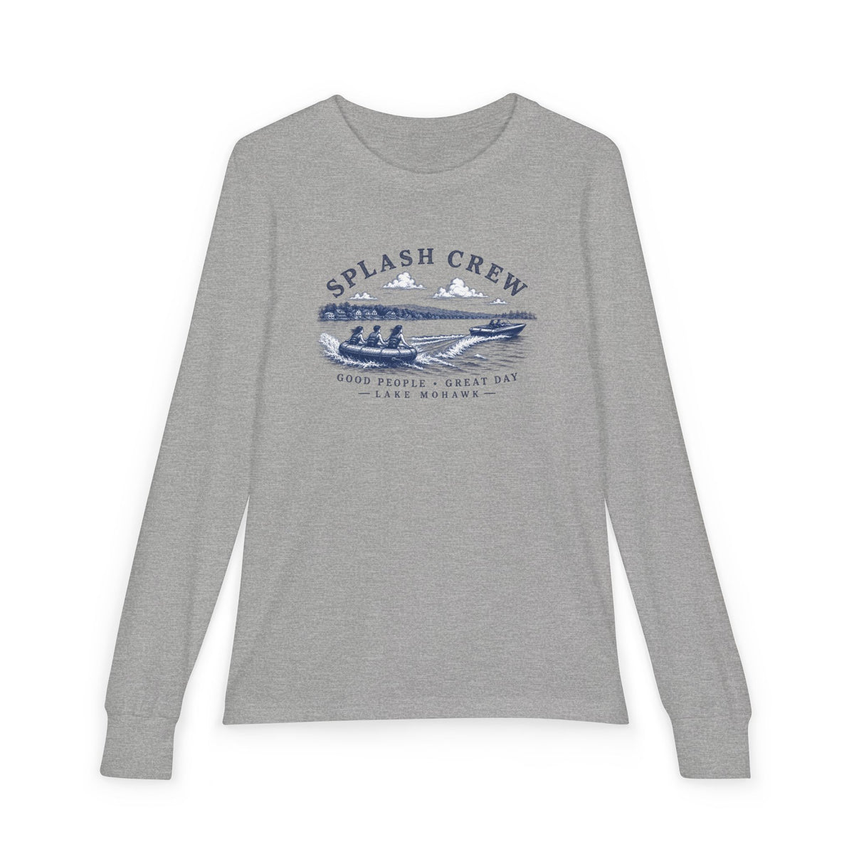 Splash Crew Youth Long Sleeve - Shop Lake Mohawk - Athletic Heather / S
