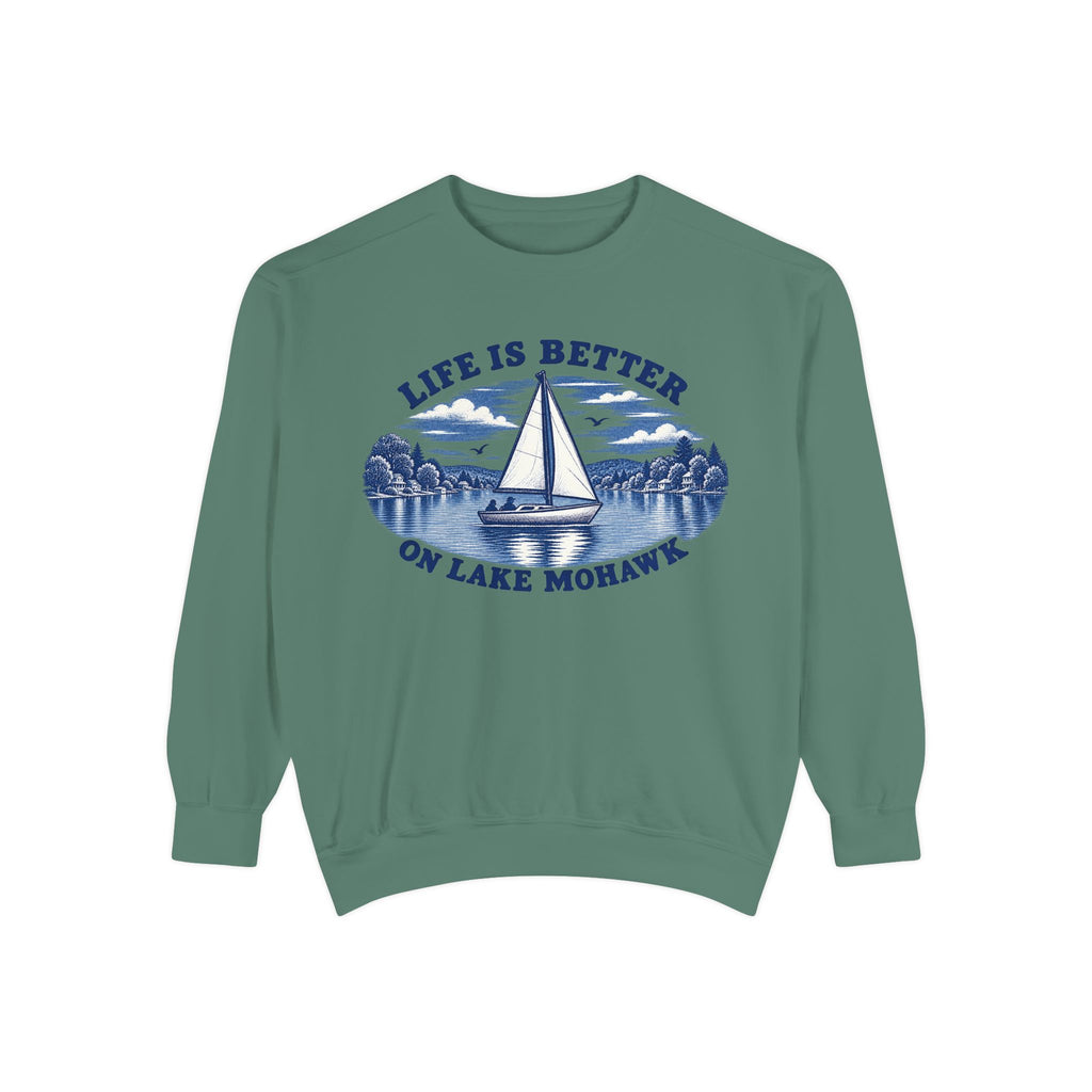 Lake Life Crewneck - Shop Lake Mohawk - Light Green / S