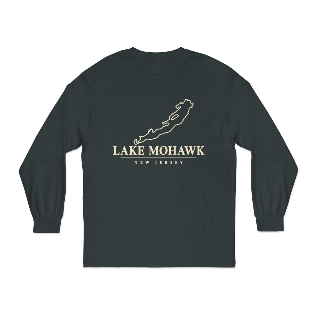Lake Mohawk Minimal Lake Map Long Sleeve