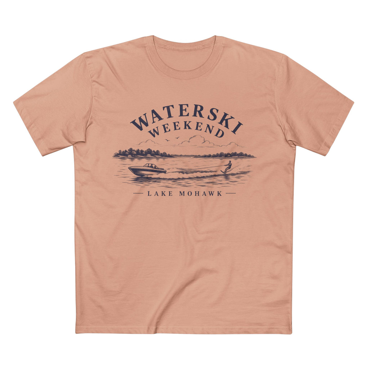 Waterski Weekend T-Shirt - Shop Lake Mohawk - S / Pale Pink