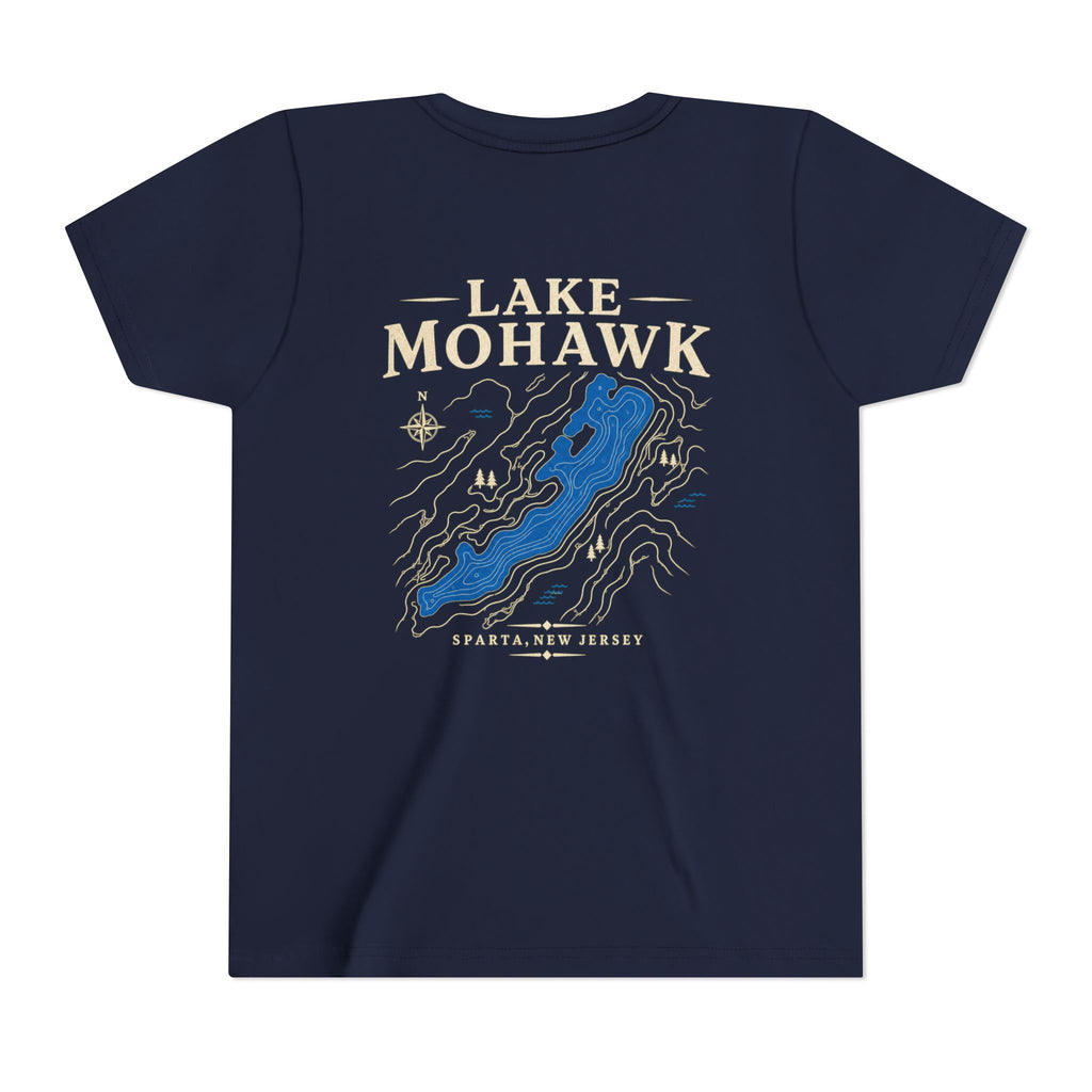 Lake Mohawk Lake Map Youth T-Shirt - Shop Lake Mohawk