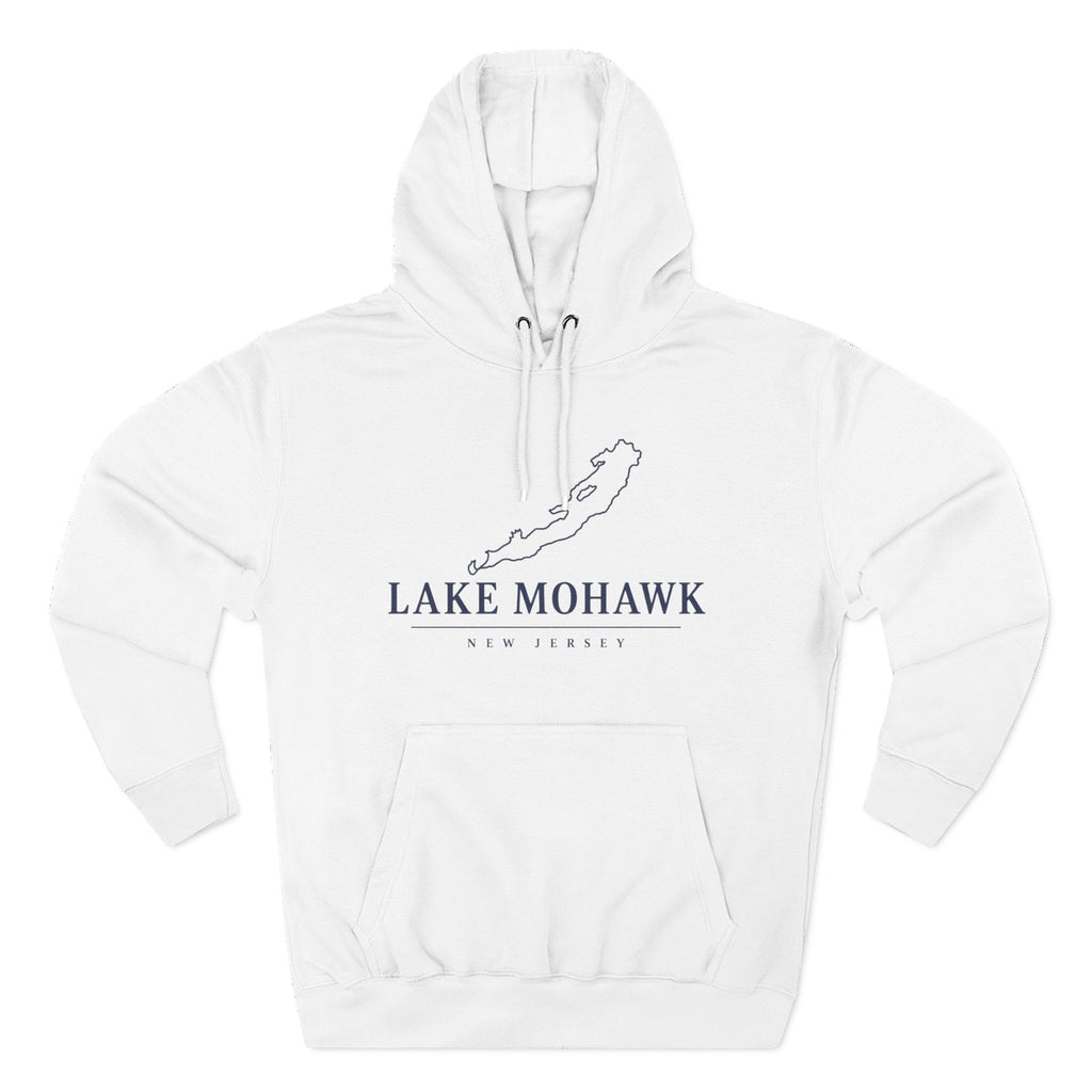Lake Mohawk Map Hoodie - Shop Lake Mohawk - XS / White
