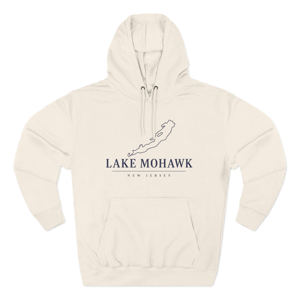 Lake Mohawk Map Hoodie - Shop Lake Mohawk - S / Sandshell