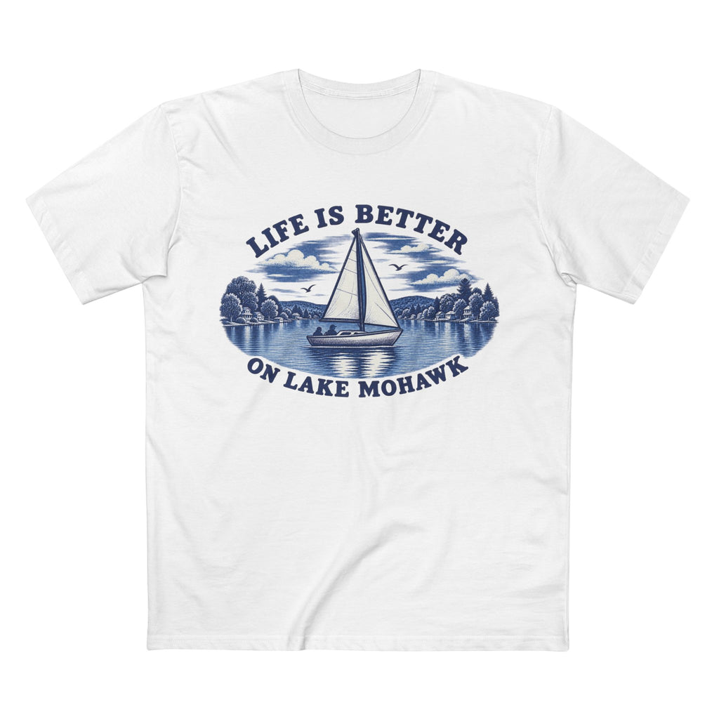 Lake Mohawk Sailboat T-Shirt - Shop Lake Mohawk - S / White